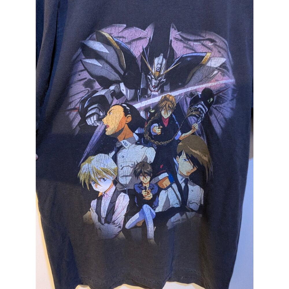 Gundam Wing Domain Vintage Style Bandai TCG Trading Card Toonami Anime Shirt SM - Picture 4 of 4